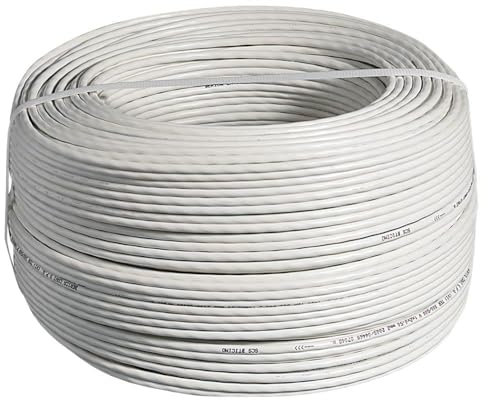 Cavo Specifico Citofonico 2 Fili Intrecciati Tra Loro Isolati Marrone Bianco/Marrone (150 Metri)