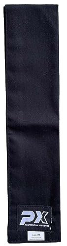 TEKKA BUDO Kung-Fu Schärpe - Schwarz Baumwolle - 300 cm, 10 cm breit - Wushu Gürtel