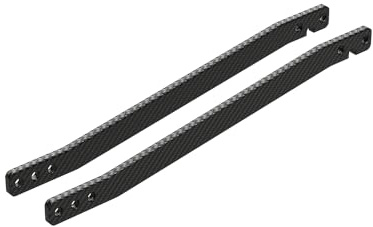 CROBOLL R11035 Carbon Fiber Upper Deck 2 PCS, Spare Part Set for RC Vehicle RZ001 and XTS-F10