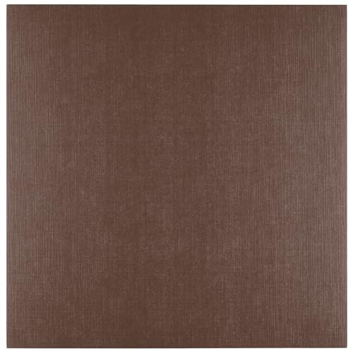 Florence Tonkarton 30,5 x 30,5 cm - 10 St. mit Leinen Struktur Bear (Braun) 250 g - Scrapbooking Bedarf und Bastelpapier für Kartenbasteln, Scrapbooking und Journaling - Reißfest Buntpapier