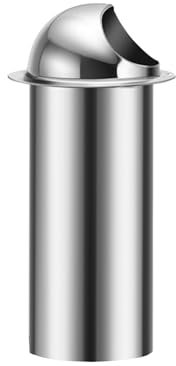HZEPDVT 201 Edelstahl, 300 mm Rohrlänge, erweiterter, verdickter Luftauslass, 2,4 Zoll, 3 Zoll, 4,5 Zoll Öffnung, Dunstabzugshaube, Außenwand-Dunstabzugshaube, 1 Stück(180mm (5.4 inches))
