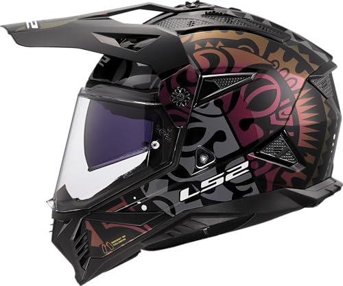 LS2, Motocrosshelme Pioneer II RANGI Gloss Black, L
