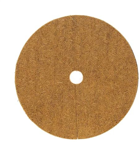 Coco Fiber Mat - Mulch Ring Tree Protector Mat | ccoconut Mulching Discs For Plants | 10 Pieces Coco Coir Mulch Ring Mat | ccoconut Fibers Mulch Ring Tree Protector Mat For Indoor Outdoor Potted Plant