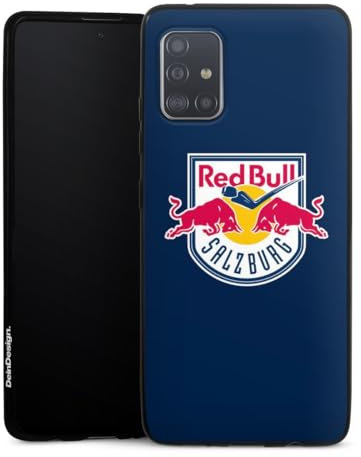 DeinDesign Slim Case extra dünn kompatibel mit Samsung Galaxy A51 5G Silikon Handyhülle schwarz Hülle EC Red Bull Salzburg Offizielles Lizenzprodukt Eishockey