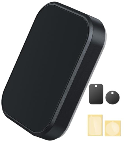 KAQNTUD Support mural magnétique adhésif pour téléphone portable et petite tablette avec aimant puissant