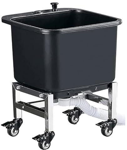 Lavandino per pisolino Commerciale Portatile per casa o Hotel, Bacino di Servizio di mop, lavandino autoportante Interno/Esterno Lavanderia per la lavandino della Vasca di utilità