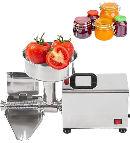 Passapomodoro Elettrico Commerciale Colino in acciaio inox per preparare salse e alimenti, spremiagrumi elettrico per conserve di frutta e marmellata.