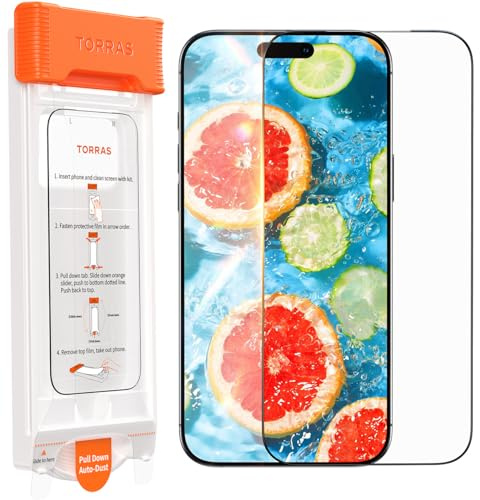 TORRAS OrigArmor AR for iPhone 17 Pro Screen Protector 100% Anti Reflection | Anti-glare AR coating,Original Screen Feel, 3D Curved-Edge Fit,Bubble-Free Applicator,Case-Friendly, Reinforced Glass Defence