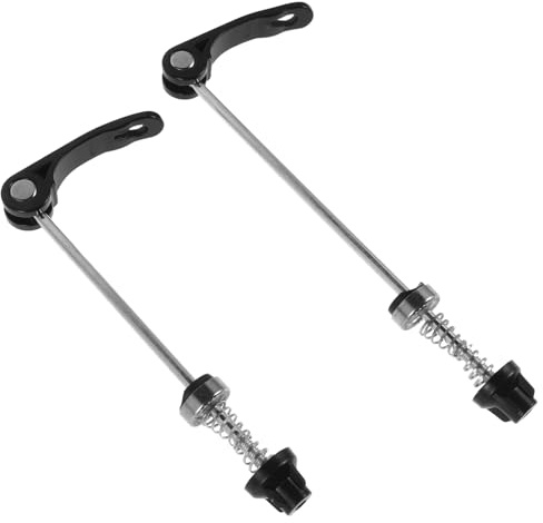 Veemoon Set Spiedini per Bici a Sgancio Rapido Anteriori e Posteriori, Perno Bloccaggio Ruote Mountain Bike in Acciaio Resistente, Installazione Veloce per Aggiornamento Ruote Bici