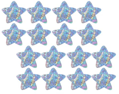 EXCEART Vendas Adhesivas Impermeables en Forma de Estrella 20 Unidades 46x46 Mm Purpurina Brillante Adolescentes Cuidado de Heridas Vendajes Infantiles Color Aleatorio