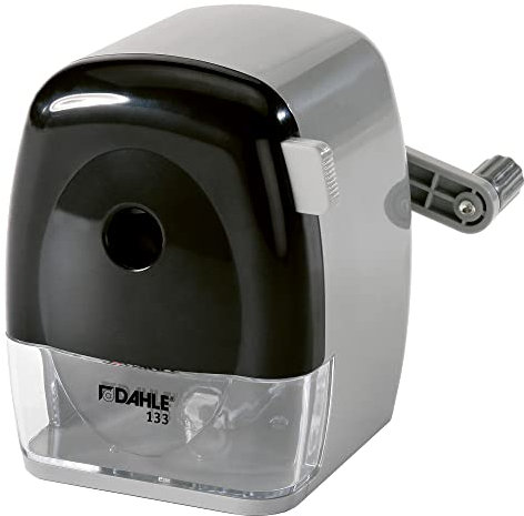 Dahle 133 Manuelle Spitzmaschine (Anspitzer für Stiftdurchmesser bis 11,5 mm) grau/schwarz