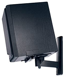 B-Tech BT77 Ultragrip Pro Speaker Mount, Set of 2, Side Clamp with Tilt and Swivel, Black