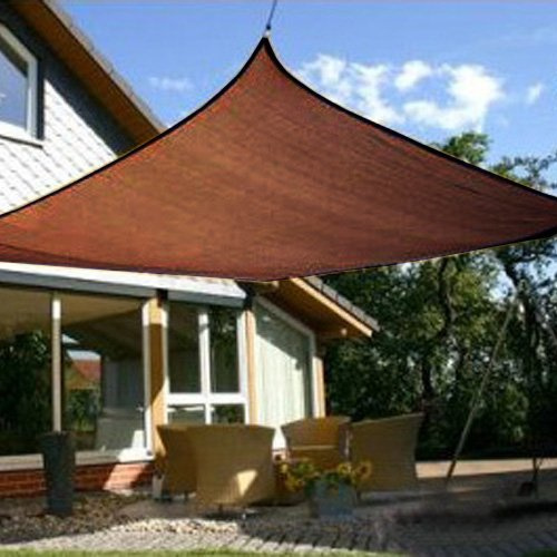 Modern Home Sail Shade Rectangle (16' x 12') - Chocolate