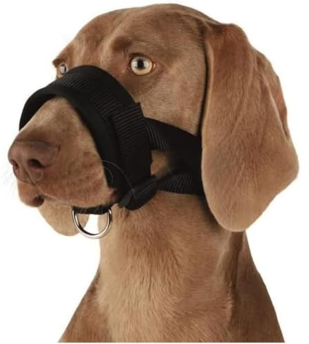 TRIXIE Bozal Lazo Nylon, Entrenamiento, L-XL Negro, Perro