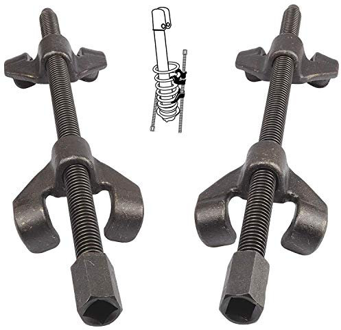 HASKYY Auto-Federspanner Krallen 380mm I 38cm Spannweite I für KFZ PKW-Bereich I Tieferlegung Stossdämpfer Montagespanner