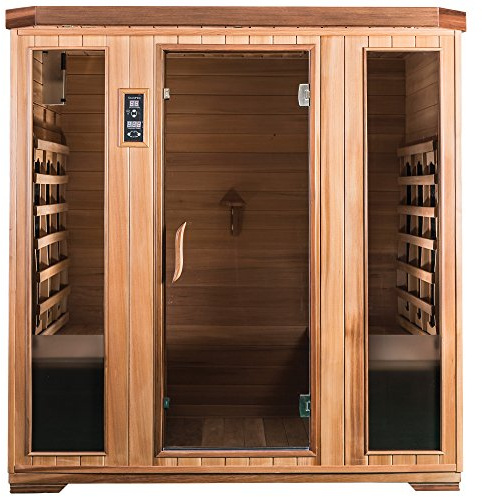 SaunaMed 4 Person Cedar FAR Infrared Home Indoor Sauna Cabin EMR Neutral™