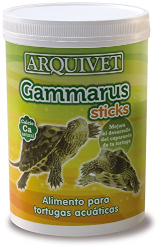 ARQUIVET Gammarus Sticks 1.050 ml - Comida para Tortugas de Agua - Pienso Tortugas acuáticas - Alimento Completo Flotante - Buen Desarrollo del caparazón