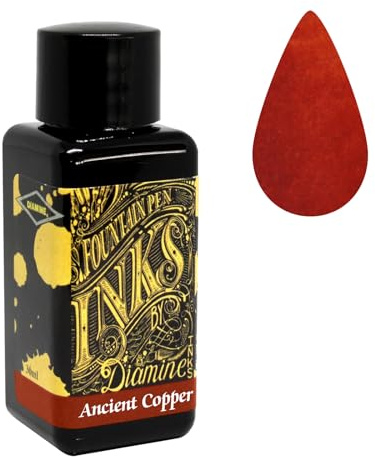 Diamine 30 ml Bottle Fountain Pen Ink, Ancient Copper by Diamine