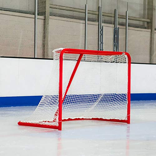 FORZA Pro Ice Hockey Goal - 6ft x 4ft NHL Goal - 2 Steel Frame & 5mm Goal Net