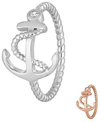 Treuheld® | Anker Ring | 925 Sterling Silber | 16 Varianten