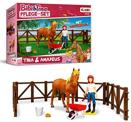 CRAZE Bibi & Tina Toy Figures Set Horses Care Playset Tina and Amadeus Incl. Accessories 14134