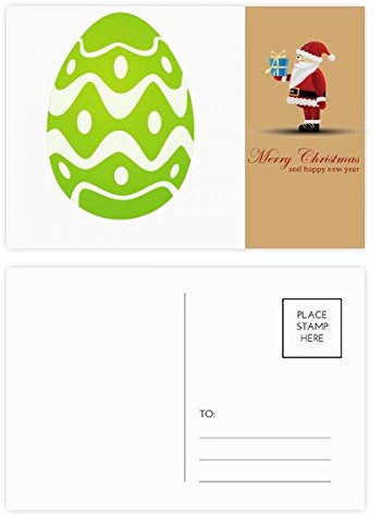 Ostern Festival Ei Design Kultur Muster Weihnachtsmann Postkarten-Set Danksagungskarte Mailing 20 Stück