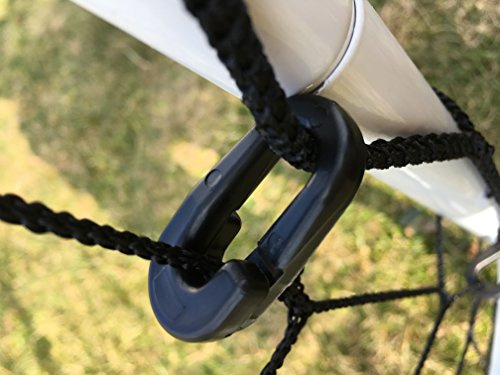 Attaches Type maillon brisé pour Filets Pare Ballon | Traitées Anti-UV, 300 Pièces, Noir.