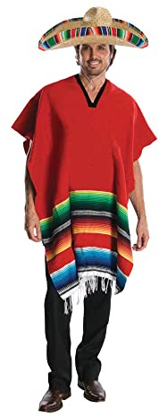 Bristol Novelty Af129 Poncho, da Uomo, Multicolore Halloween