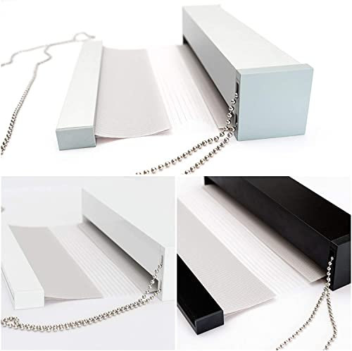 KSHANDEL24 Premium DOPPELROLLO BH15 Dunkles Holz mit Alu Kassette (110x250 cm, Kassettenfarbe: schwarz)