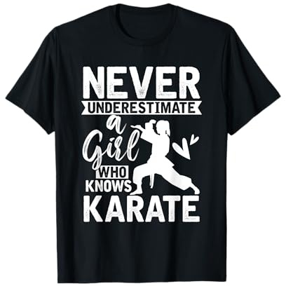 Donna Atleta Regalo Arti Marziali Sparring Karateka Karate Maglietta