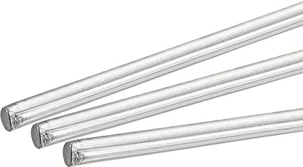 sourcing map 20 Stück 304 Metallstangen Garten, 1mm x 300mm Metallstäbe für DIY Handwerk, Motorrad, Deko, Garten