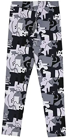 PUMA Mädchen Ess+ Street Art Aop Leggings G Strumpfhose, Puma Schwarz, 152 EU