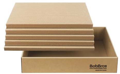 5 Packs in 1 XL Cat Scratcher, Cat Scratching Pad, Double Sided Cardboard Cat Scratcher