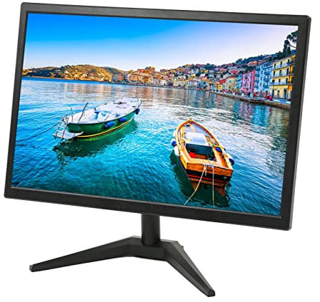 AMONIDA Display Desktop, Monitor PC Funzione di Rimozione dell'immagine Residua LCD da 19 Pollici per Monitor (Spina UE)