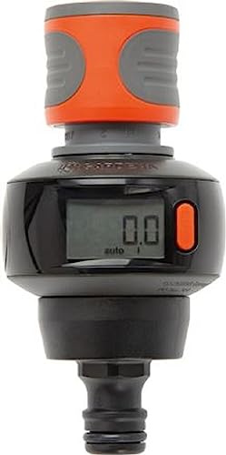 GARDENA Water Flow Meter and Rate Meter Ideal for Controlling Water Consumption