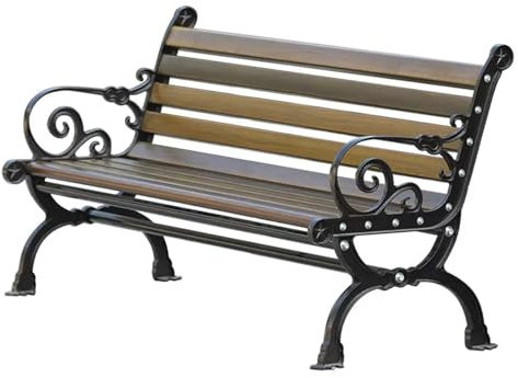 Sunyongfly Gartenbank Für Den Außenbereich, Doppelsitz Aus Stahl Und Metall Für Terrasse, Veranda, Hinterhof Mit Wetterbeständigem Rahmen(150 * 77 * 57cm)