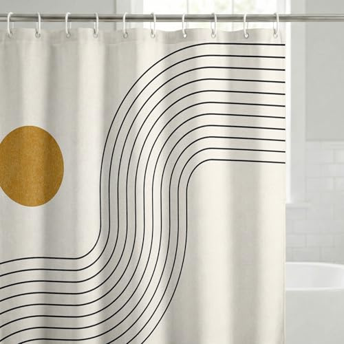 Americanflat Tetyana Karankovska - Cortina de Ducha Bohemia de 71 x 74 Pulgadas, 100% poliéster, con 12 Ganchos, Cortinas de Ducha para baño, Cortina de Ducha artística