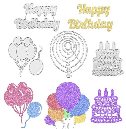 Dies for Card Making,Die Cutting Dies for Cards,Embossing Tool,Happy Birthday Stencil,Happy Birthday Cutting Dies,Craft Dies,DIY Craft Tools for Cards