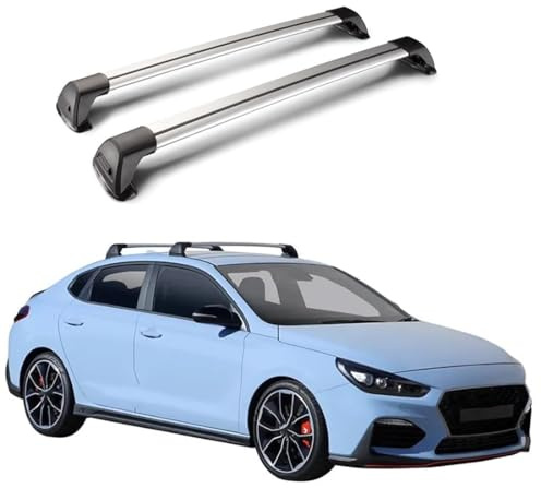 ZHAODG Barre Portapacchi per Auto, per Hyundai I30 Fastback 5Door Liftback 2018-2023 Barre PORTATUTTO, portabiciclette, Barre trasversali da Tetto,Bagagli Trasporto Rack, Auto Accessori