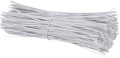OSALADI Lot De 1000 Clips Câbles Liens Réutilisables En Fer 0,45 Mm Blanc Pour Organisation Bureau Maison Cordons Câbles Flexible Solide