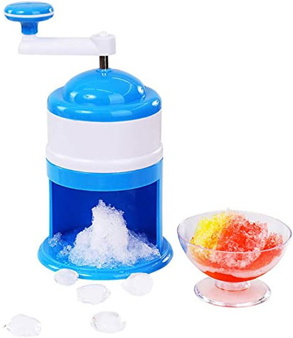 Tritaghiaccio Portatile a manovella, per Uso Domestico, per preparare Granite, Utensili da Cucina, tritaghiaccio per preparare Bevande, tritaghiaccio, Perfetto per Cocktail, Senza