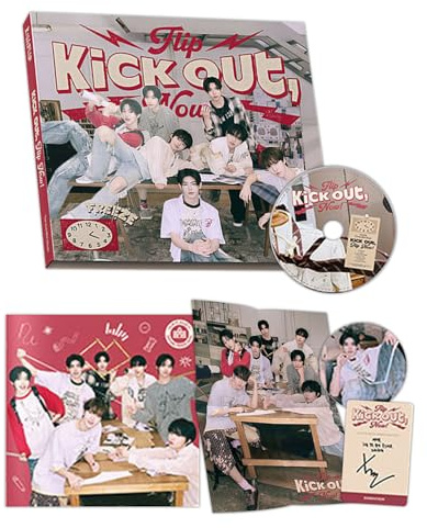 KickFlip - [Kick Out, Flip Now!] (Get Ready Ver.) Cover + Booklet R + Folded Poster + Sticker + Photocard + 4 Extra Photocards