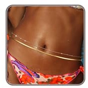 Gold Body Chain for Women Adjustable Belly Waist Chain Sexy Bikini Beach Jewelry for Women Waterproof Cute Hips Stomach Snake chain Belt Summer Vacation Accessories Gift For Her Bohemian Boho Jewelry