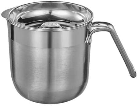 Edelstahl Eiertrenner für Eigelb und Eiklar, Silber | 1500 Ml Eiweißfilter mit Egg Bucket, Schnelle Trennung für Backen und Kochen