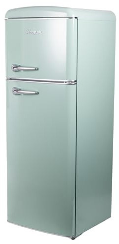 Frigorifero vintage doppia porta 240 L 54,6x55,4x148,7cm, acquamarina, Kooper