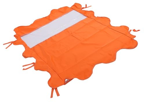 Hamwesh Gaffeltruckkåpa, 45x33 Tum Vattentätt Oxford-tyg med UV-skydd och Klar PVC-takfönster, Universal Gaffeltruck Top Cover för Tung Användning Utomhus, Skydda Operatörer och