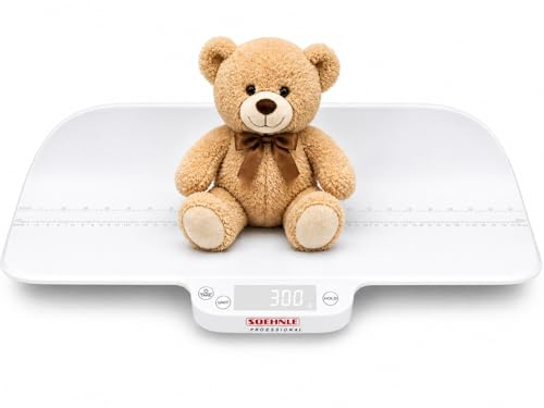 SOEHNLE PROFESSIONAL Babywaage 8305 Smooth 40kg I 5g I Hold-Funktion & Tara-Funktion I für Babys, Haustiere und Gegenstände