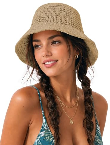 Zylioo L/XL Strohhut Fischerhüte Großen Kopf Anglerhut 60cm Sonnenhut Sommerhut Strandut Für Urlaub Alltag