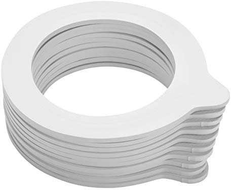 MÄSER bocaux à Confiture Série Gothika, avec Fermeture à étrier, fabriqué en Allemagne, de Nombreuses Tailles différentes, Caoutchouc, Blanc., 500 ML - 4,8 l