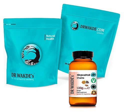 DR WAKDE’S Hingwashtak Churna Powder - 500g (1.1lb) | Classical Ayurvedic Formula | Blend of Asafoetida, Dried Herbs & Spices | Plant-Based | Vegan | All Natural